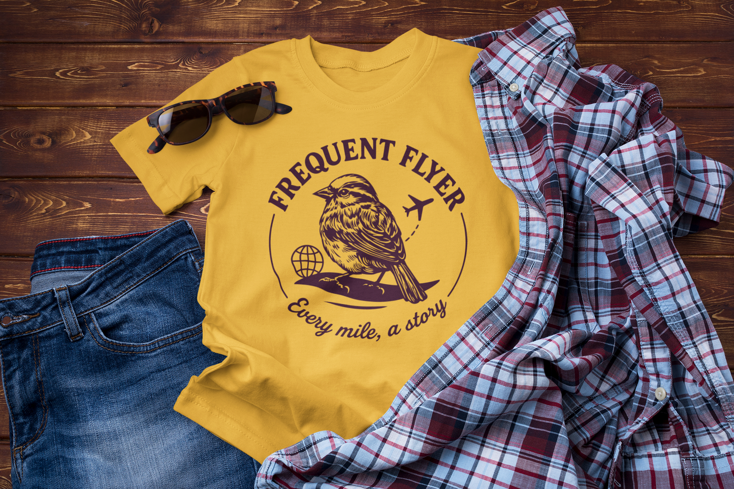 Frequent Flyer – Every Mile, a Story Travel T-Shirt