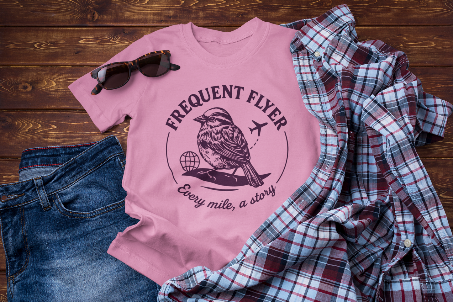 Frequent Flyer – Every Mile, a Story Travel T-Shirt