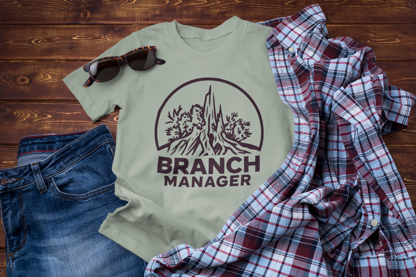Branch Manager – Funny Hiking & Nature Lover T-Shirt