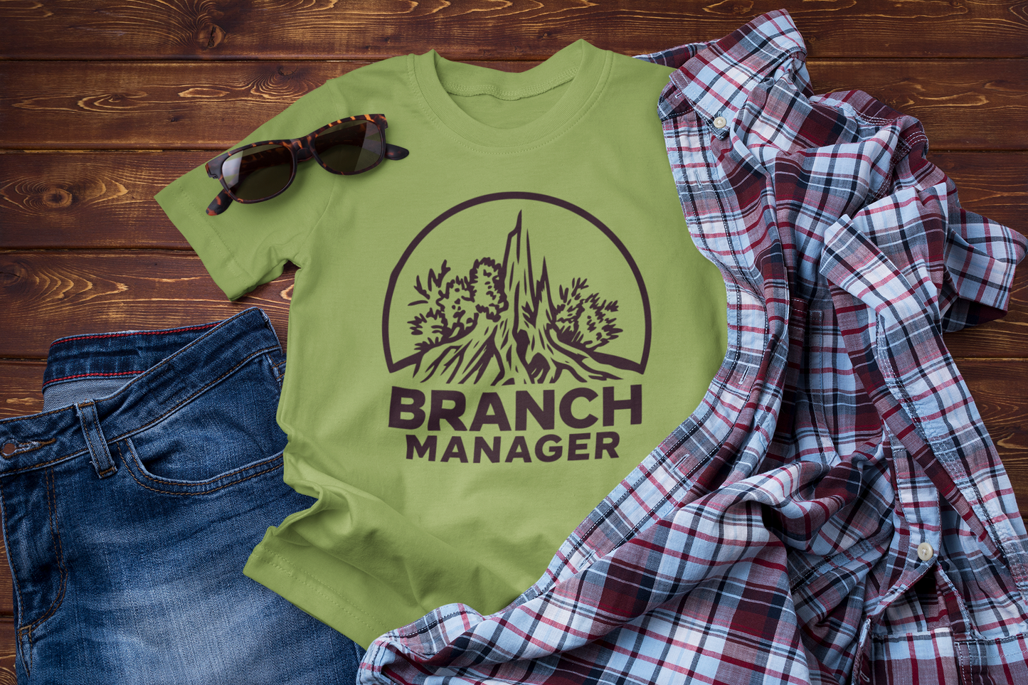 Branch Manager – Funny Hiking & Nature Lover T-Shirt