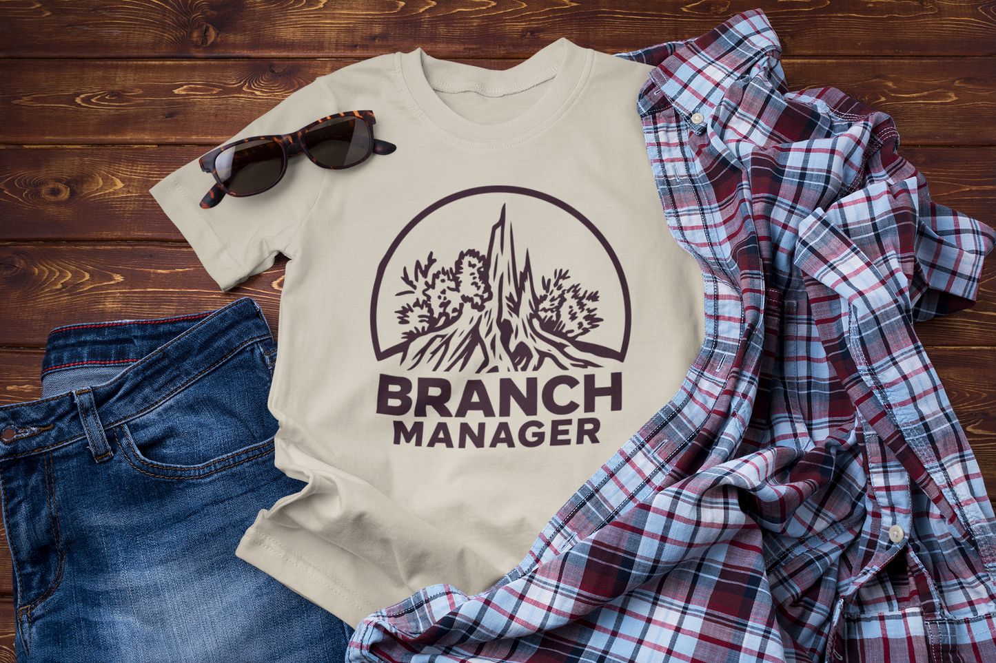 Branch Manager – Funny Hiking & Nature Lover T-Shirt