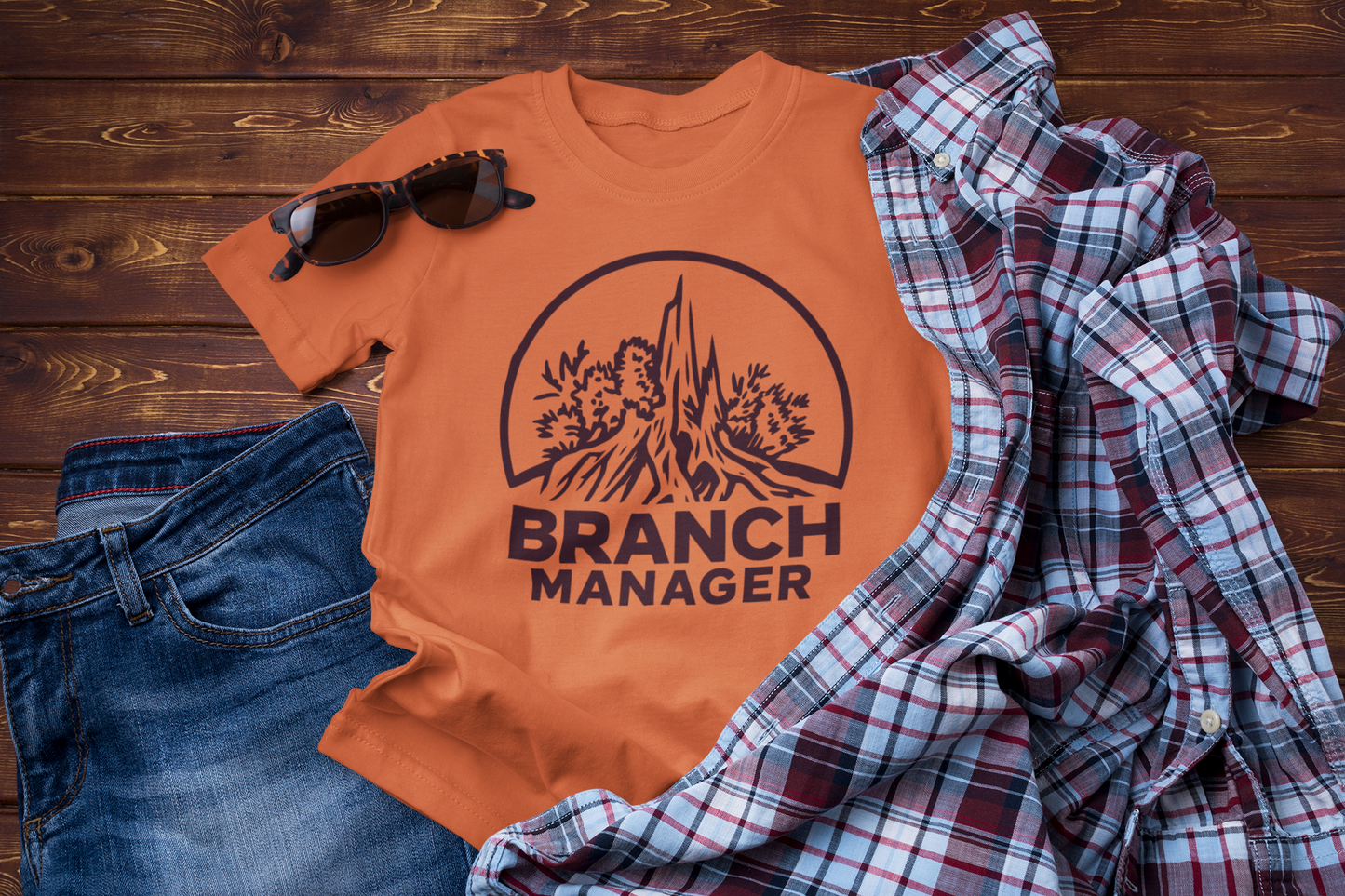 Branch Manager – Funny Hiking & Nature Lover T-Shirt
