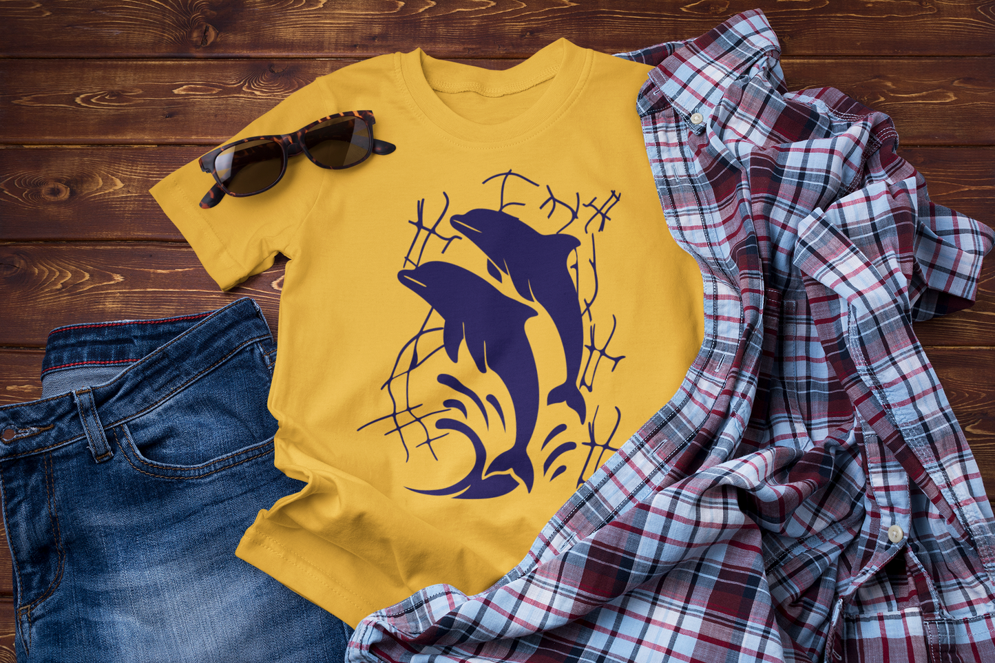 Blue Horizon Dreams – Dolphin Travel Ocean Lover Tee