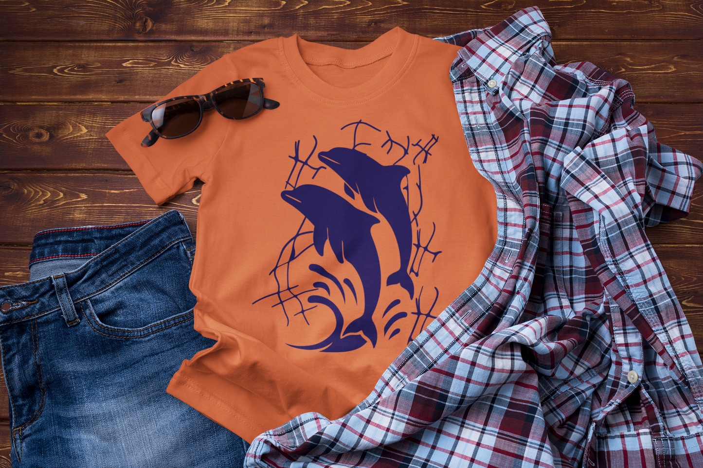 Blue Horizon Dreams – Dolphin Travel Ocean Lover Tee
