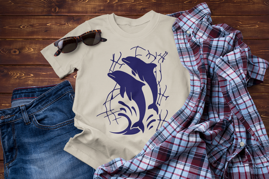 Blue Horizon Dreams – Dolphin Travel Ocean Lover Tee