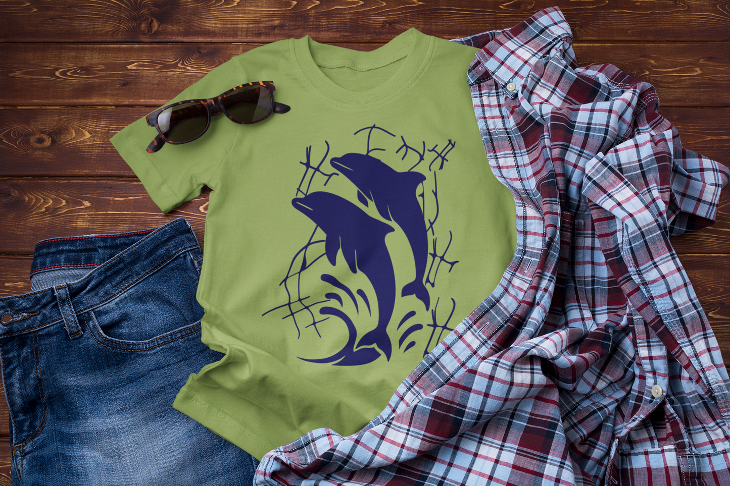 Blue Horizon Dreams – Dolphin Travel Ocean Lover Tee