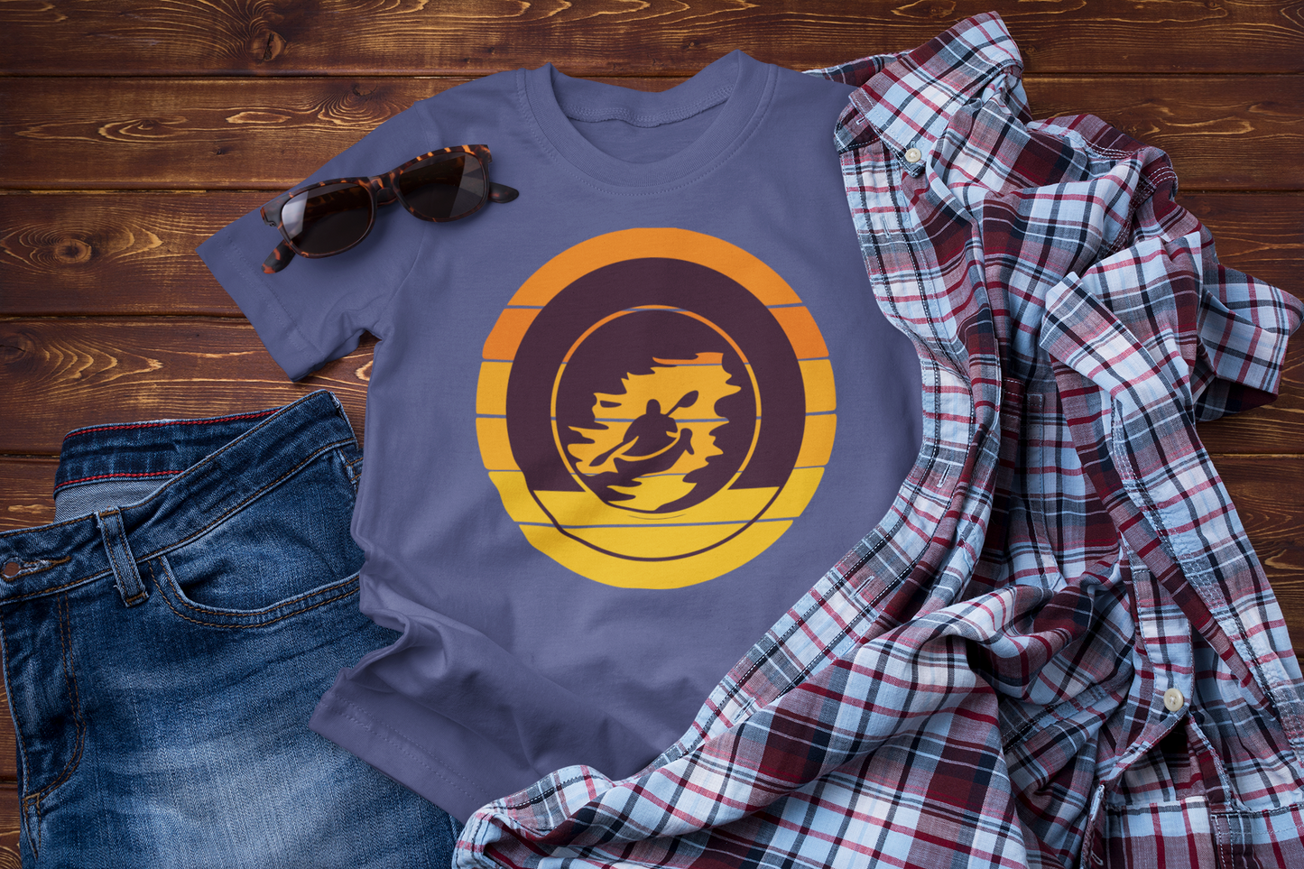 Into the Current – River Adventure Travel Tee