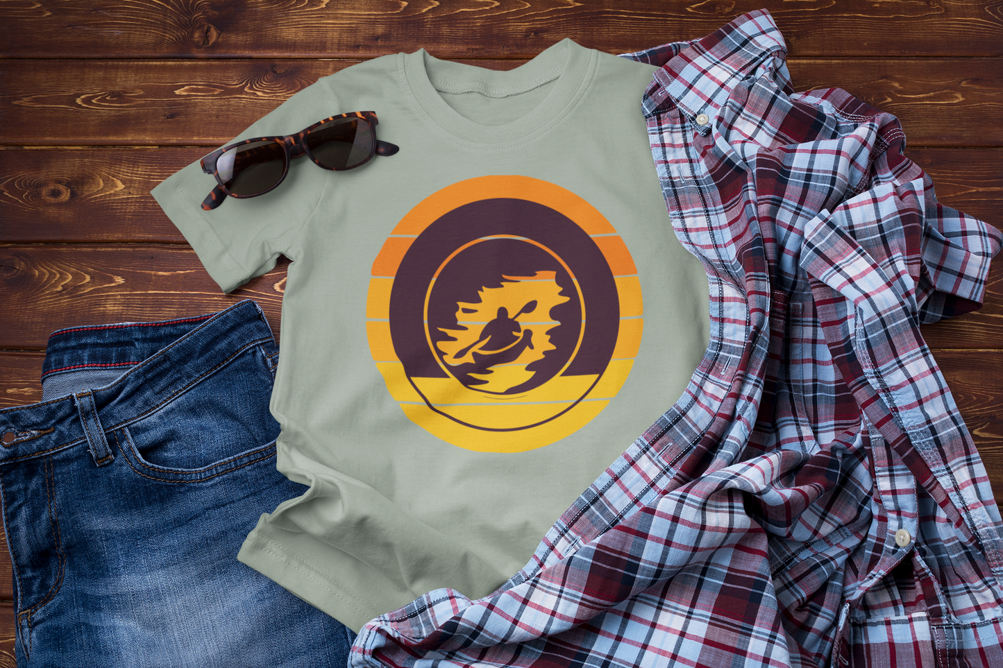 Into the Current – River Adventure Travel Tee