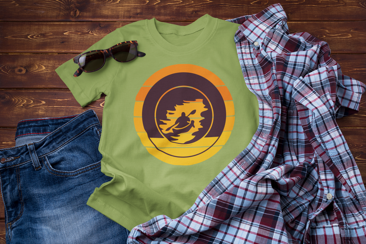 Into the Current – River Adventure Travel Tee