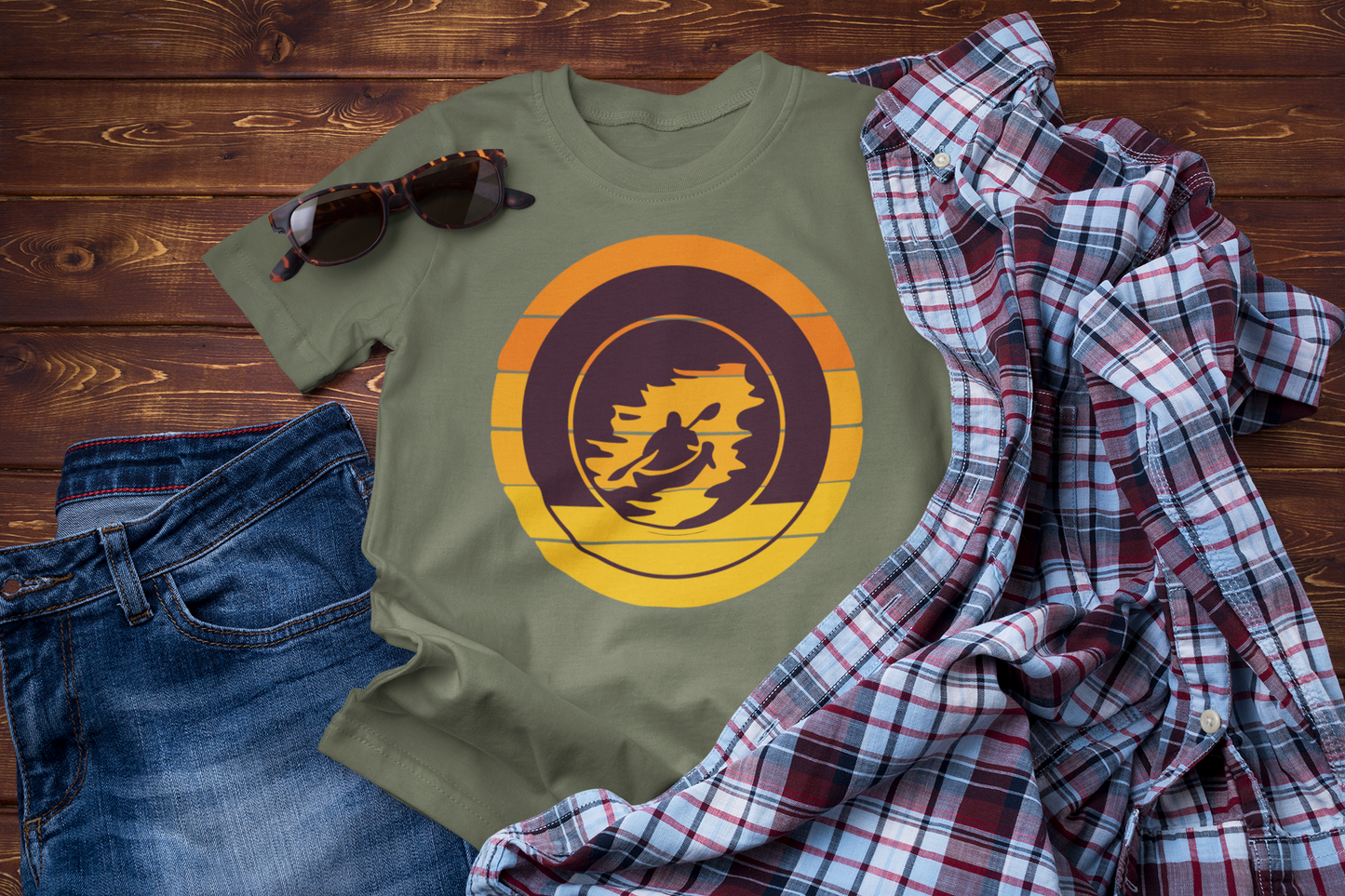 Into the Current – River Adventure Travel Tee