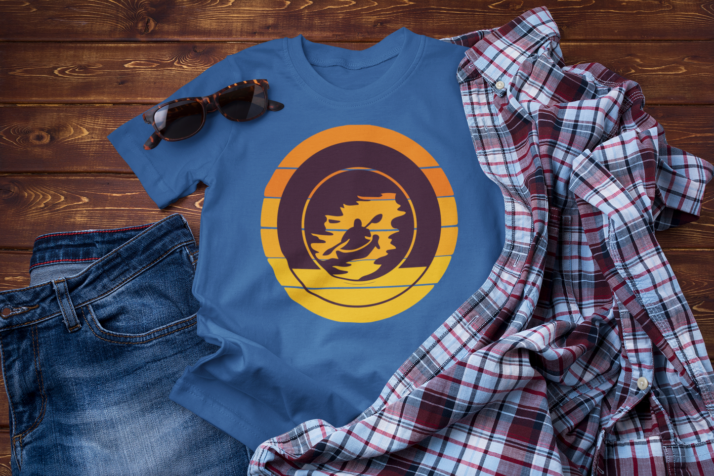 Into the Current – River Adventure Travel Tee