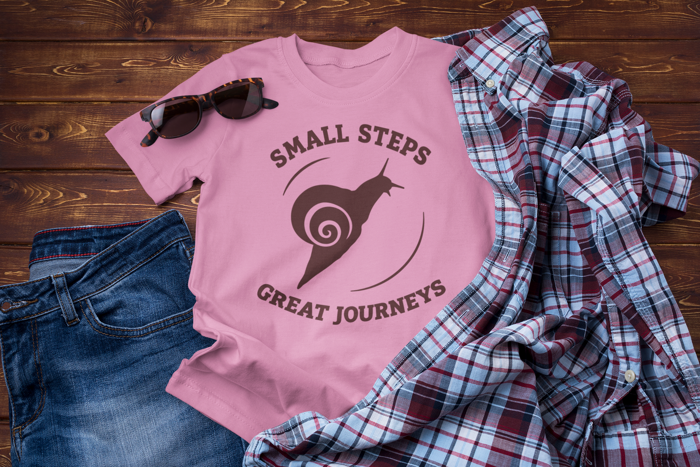 Small Steps Great Journeys – Inspirational Travel Tee for Wanderers