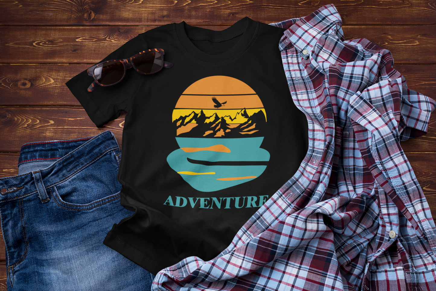 Wings of the Horizon – Sunset Adventure Tee