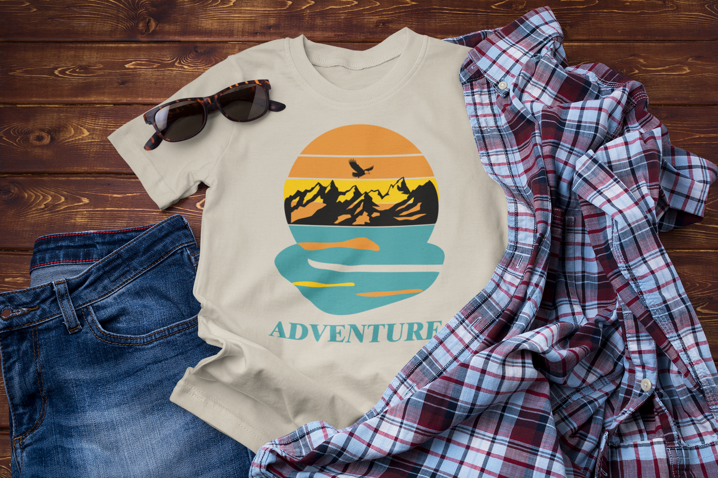 Wings of the Horizon – Sunset Adventure Tee