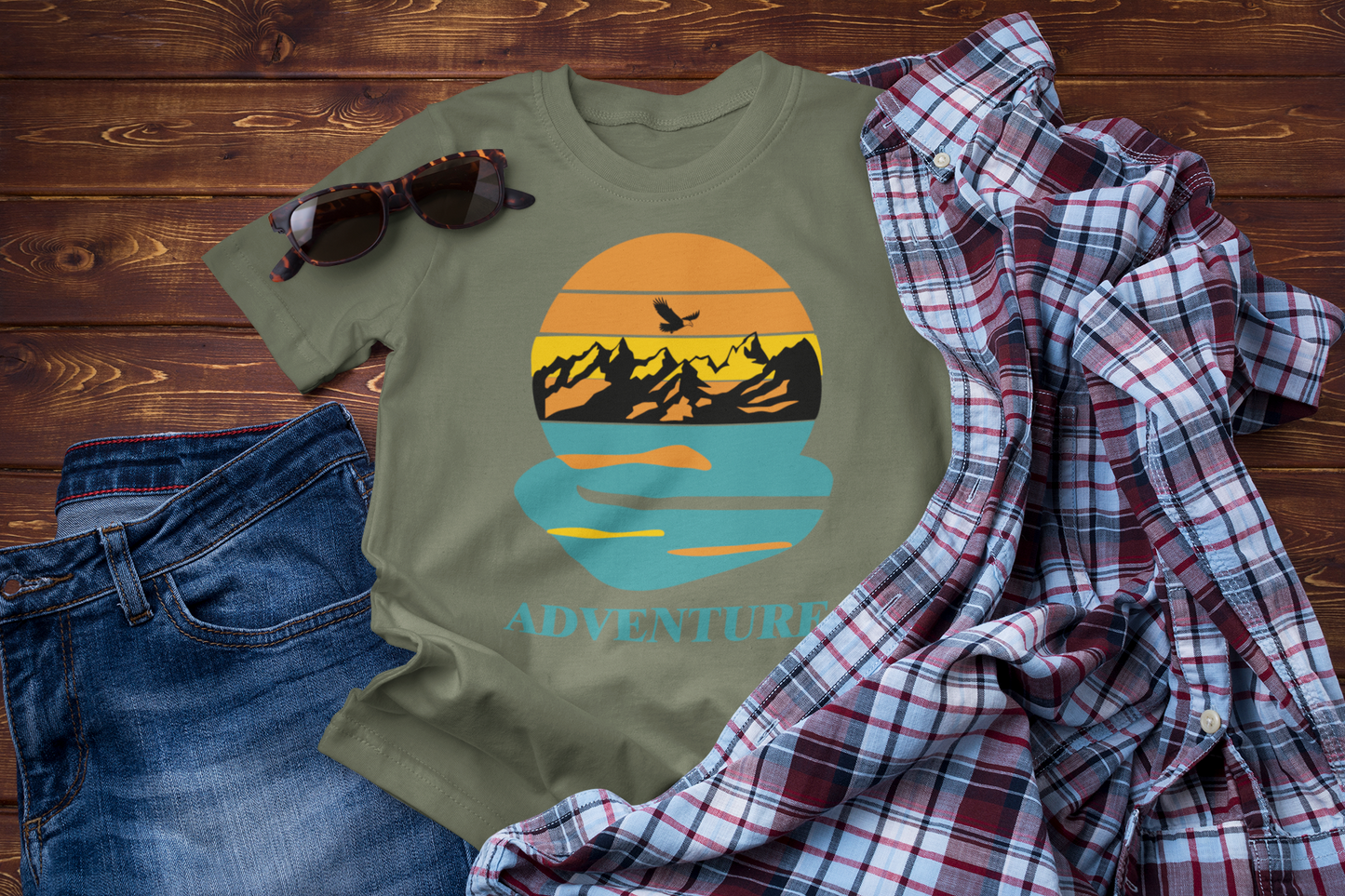Wings of the Horizon – Sunset Adventure Tee