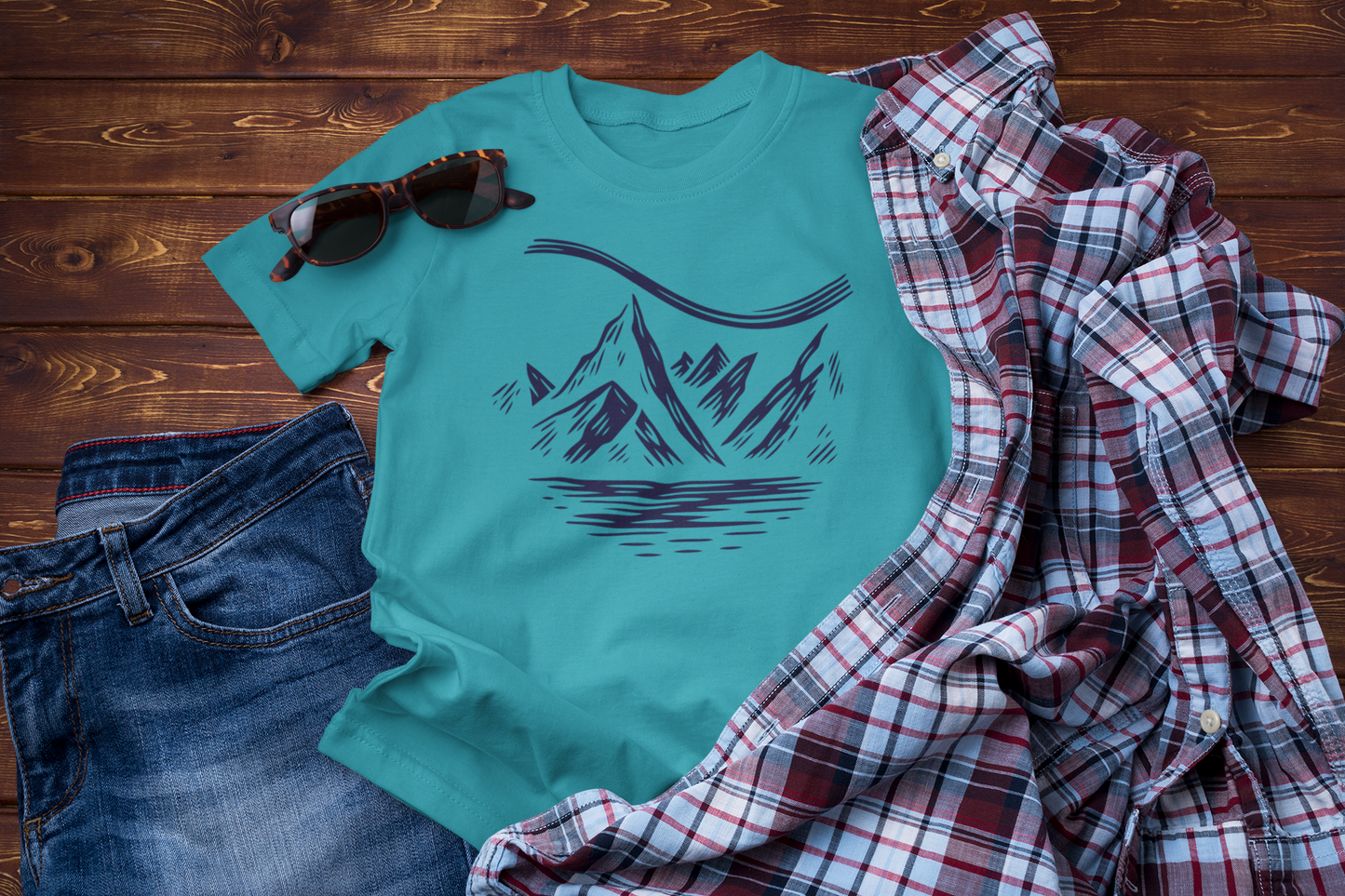 Skyline Dreams – Mountain Night Journey Graphic Tee