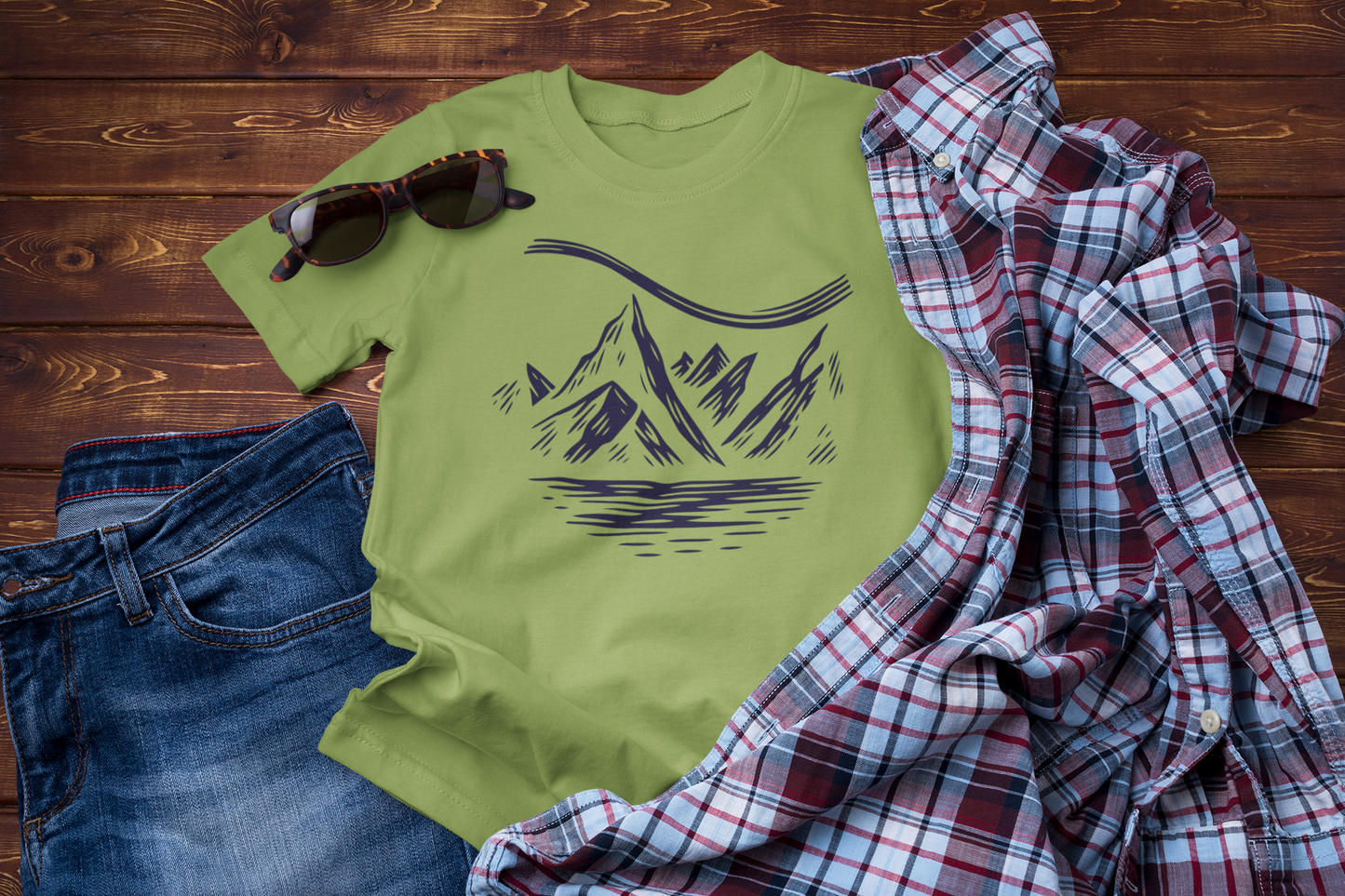 Skyline Dreams – Mountain Night Journey Graphic Tee