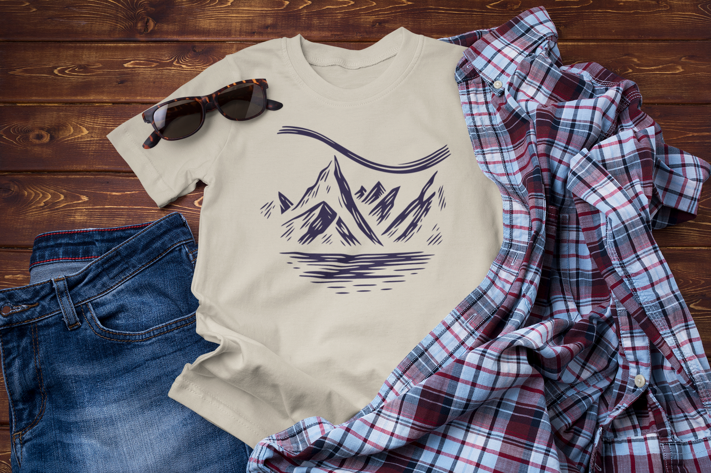 Skyline Dreams – Mountain Night Journey Graphic Tee