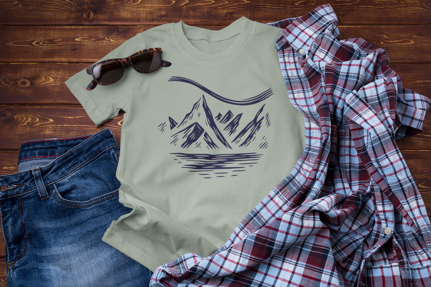 Skyline Dreams – Mountain Night Journey Graphic Tee