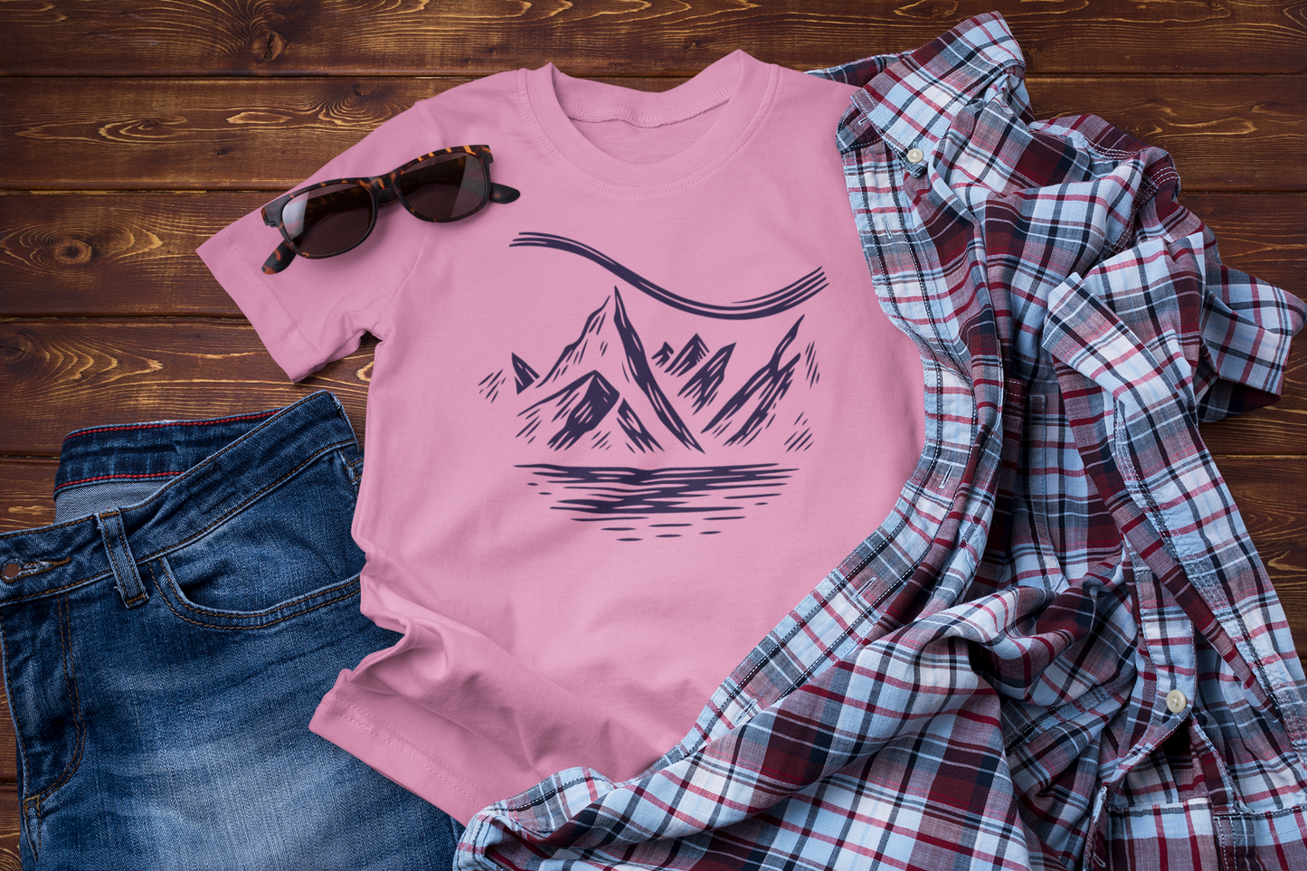 Skyline Dreams – Mountain Night Journey Graphic Tee