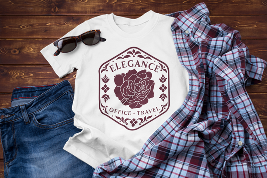 Elegance Works – Office & Travel Floral Graphic Tee