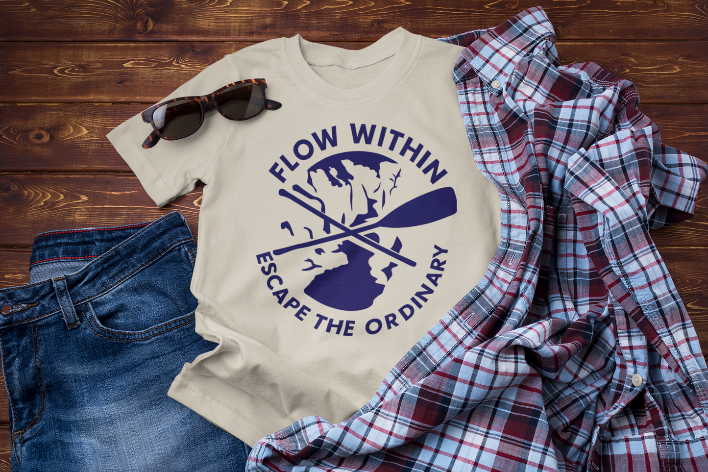 Escape the Ordinary  – Paddle Travel and Adventure Shirt
