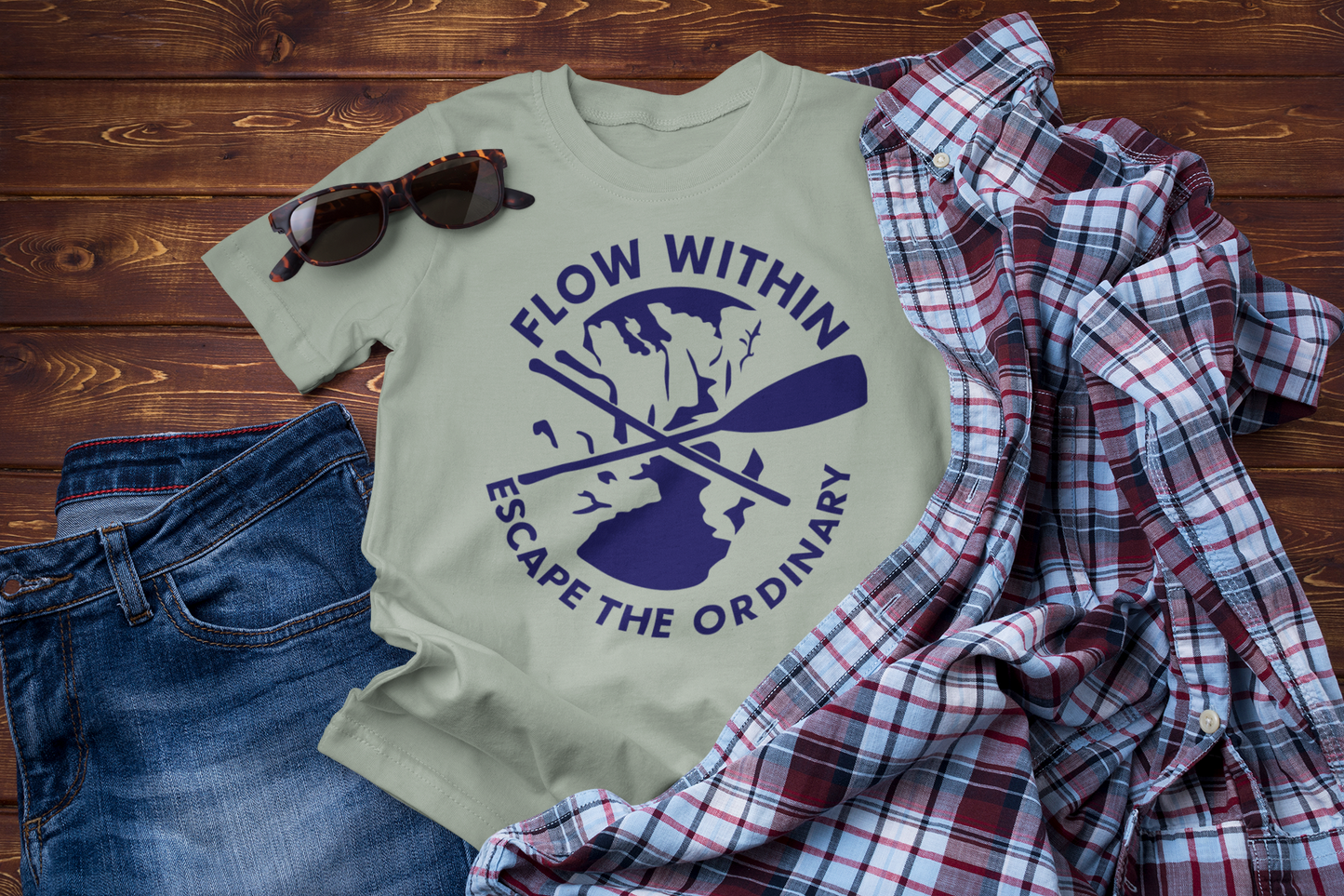 Escape the Ordinary  – Paddle Travel and Adventure Shirt