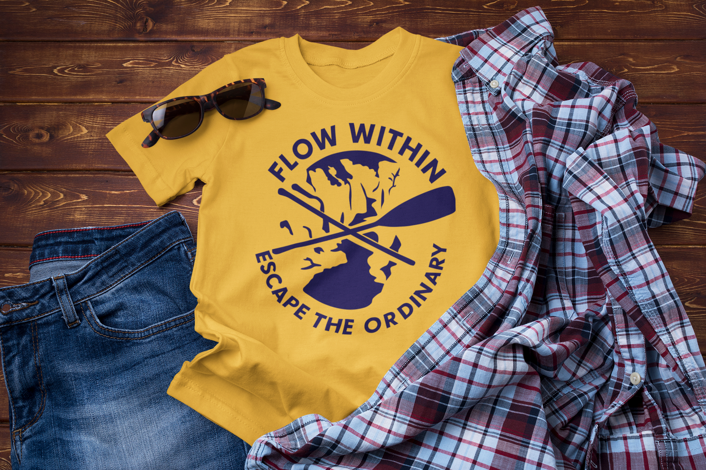 Escape the Ordinary  – Paddle Travel and Adventure Shirt