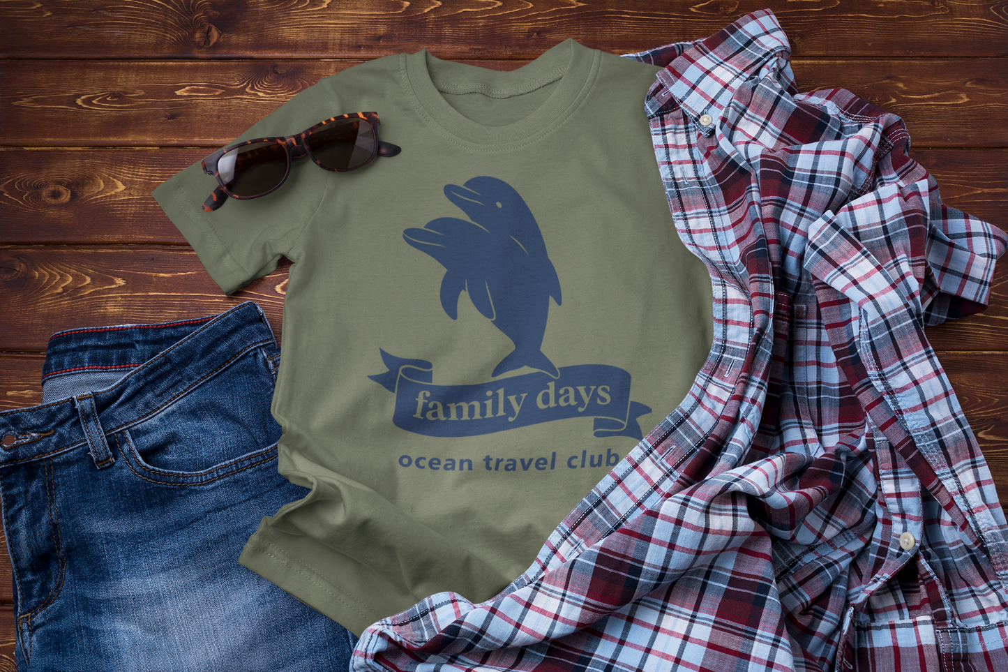 Dolphins T-Shirt – Family Trip Ocean Travel Design