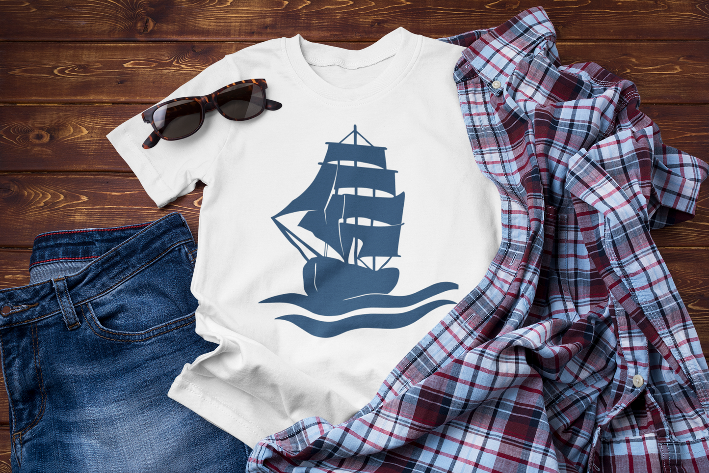 Guided by the Wind – Sailing Ship Ocean Graphic Tee