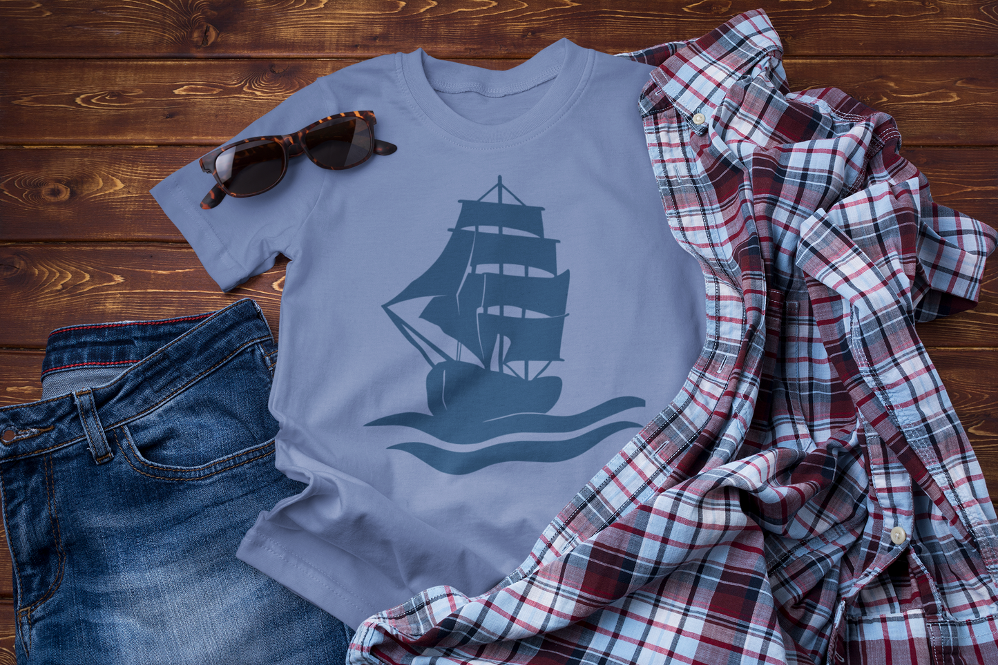 Guided by the Wind – Sailing Ship Ocean Graphic Tee