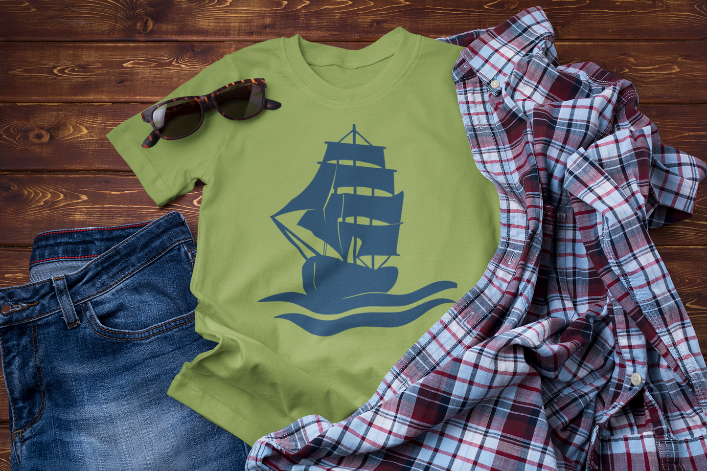 Guided by the Wind – Sailing Ship Ocean Graphic Tee