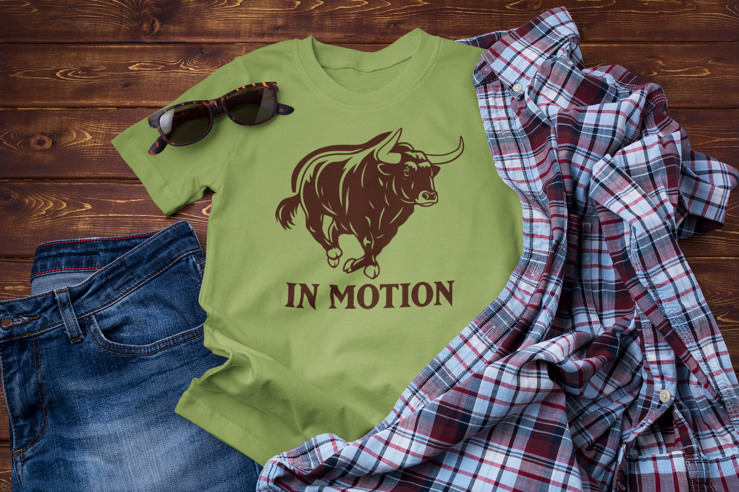 Untamed Horizons – Vintage Bull Adventure Graphic Tee