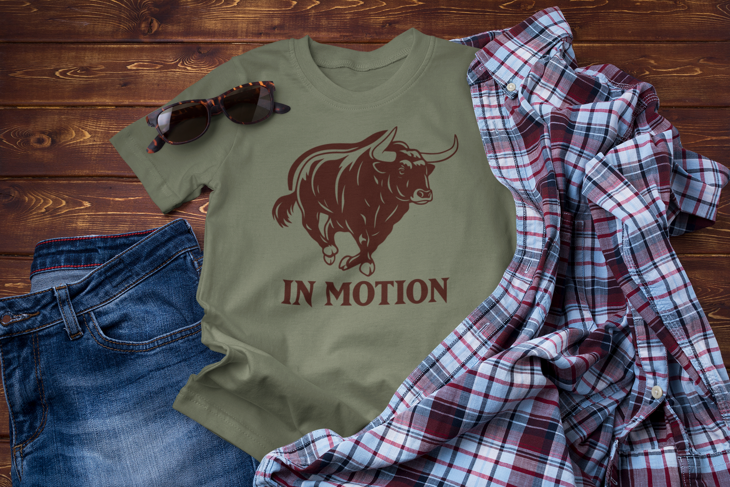 Untamed Horizons – Vintage Bull Adventure Graphic Tee