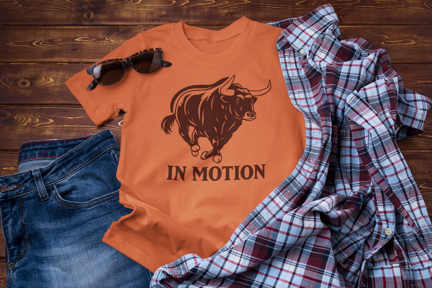 Untamed Horizons – Vintage Bull Adventure Graphic Tee