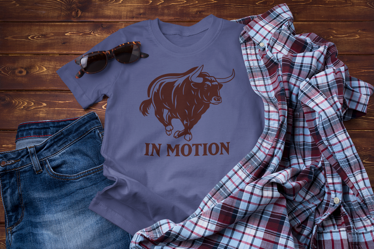 Untamed Horizons – Vintage Bull Adventure Graphic Tee