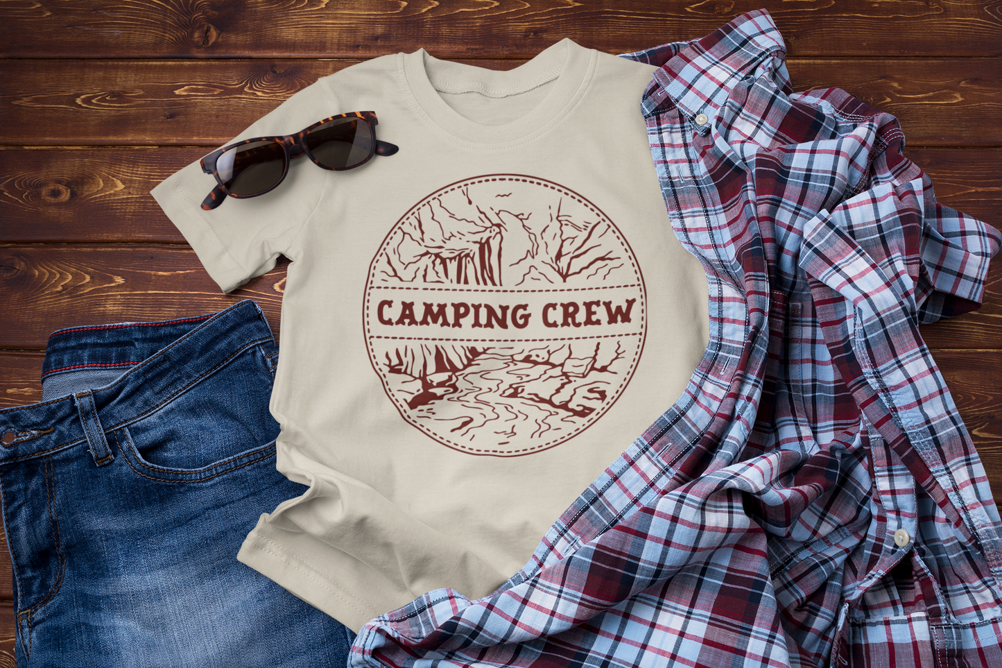 Camping Crew Graphic Tee – Outdoor Adventure Nature T-Shirt