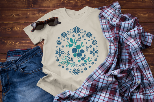 Quiet Winter Berries – Folk Botanical Graphic Tee