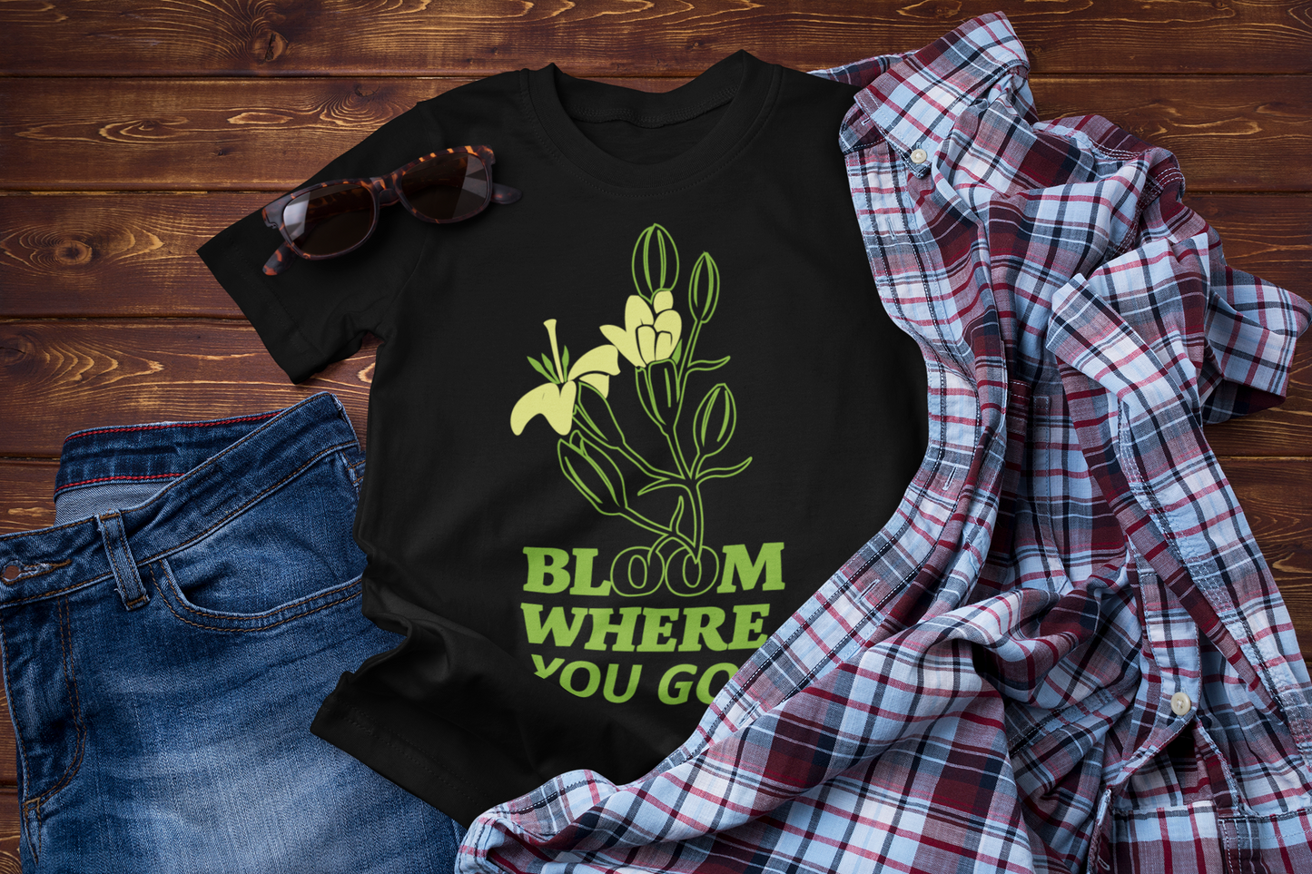 Bloom Where You Go T-Shirt – Adventure Travel Nature Lover Tee