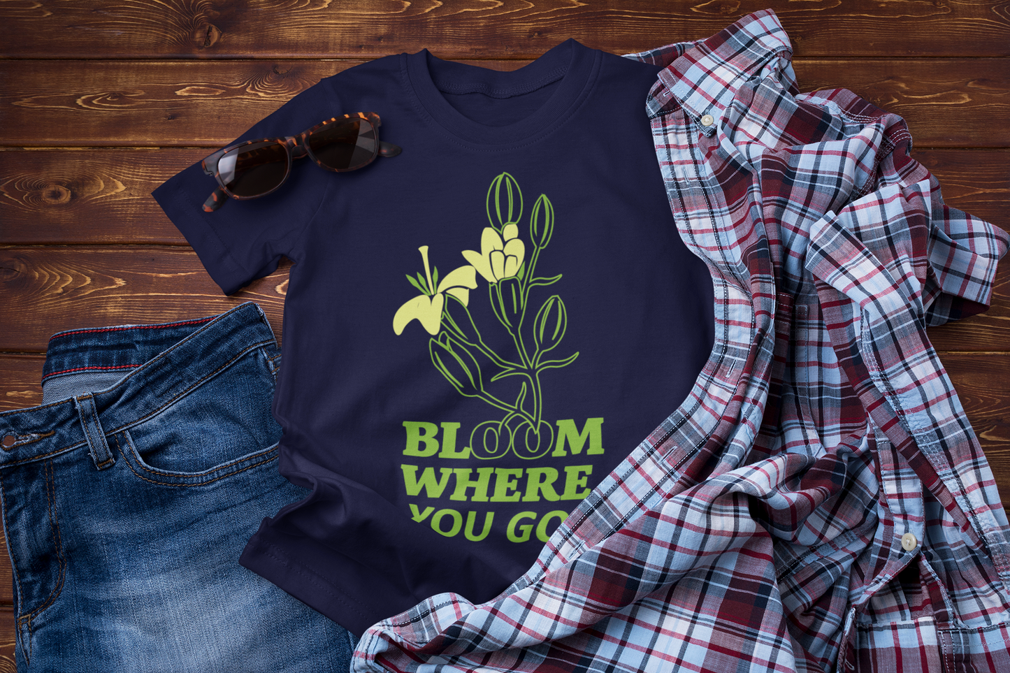 Bloom Where You Go T-Shirt – Adventure Travel Nature Lover Tee