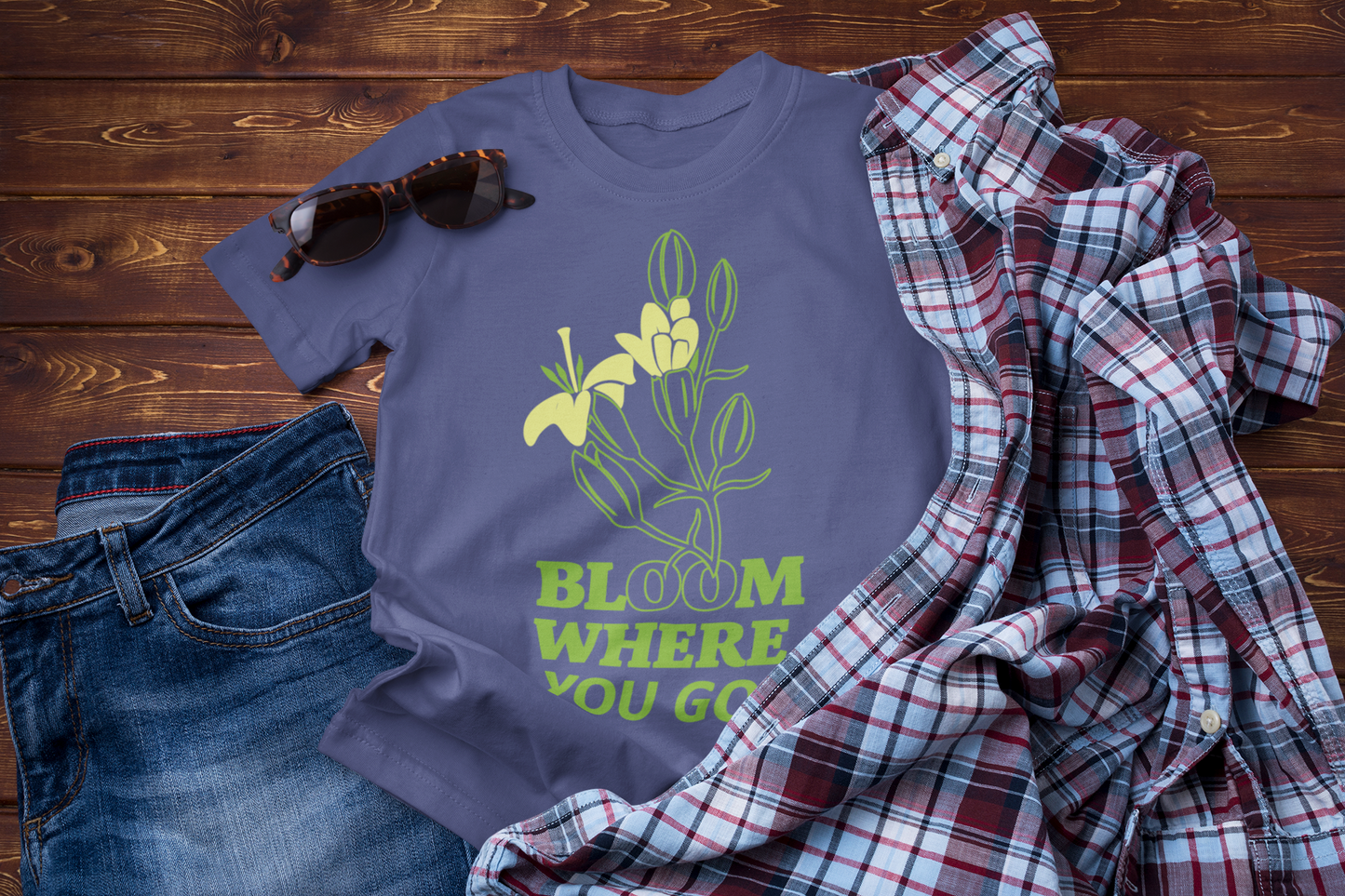 Bloom Where You Go T-Shirt – Adventure Travel Nature Lover Tee