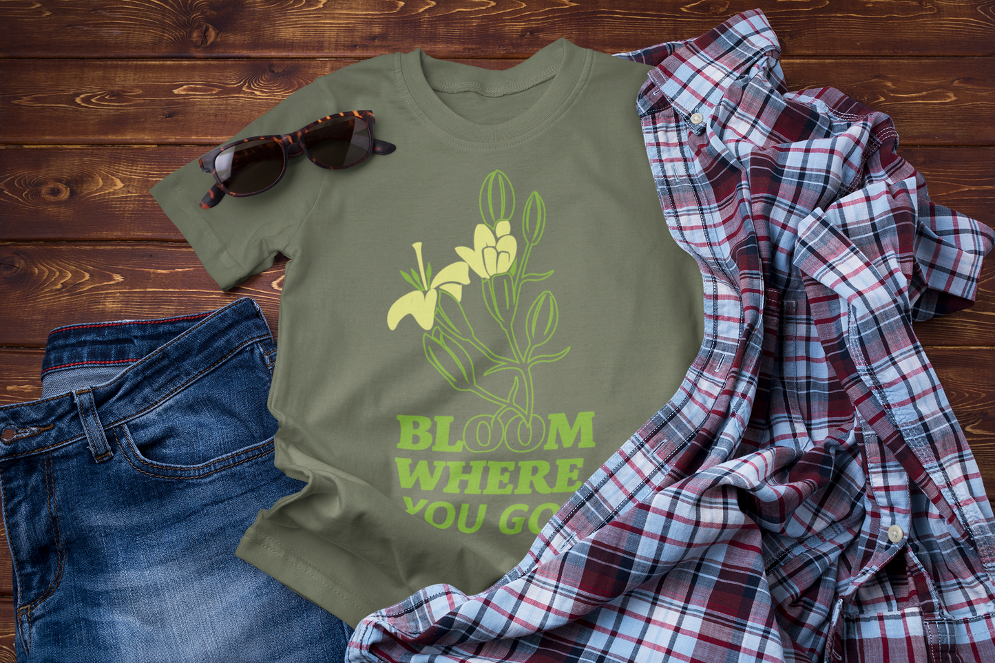 Bloom Where You Go T-Shirt – Adventure Travel Nature Lover Tee