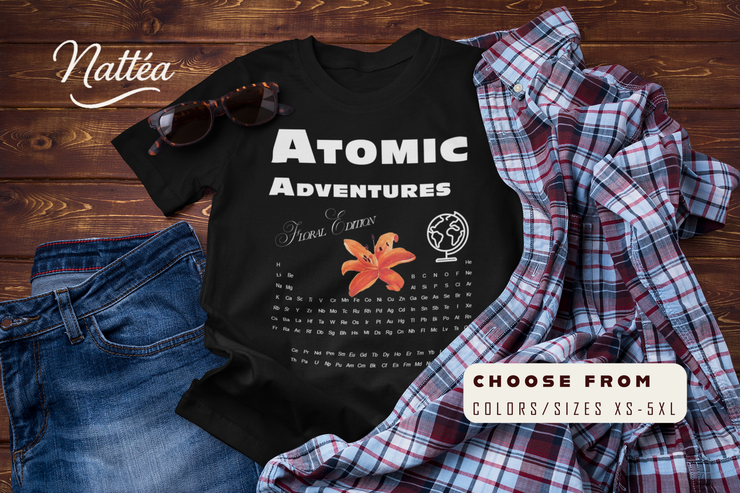 Atomic Adventures T-Shirt – Lily Floral Travel & Adventure Tee