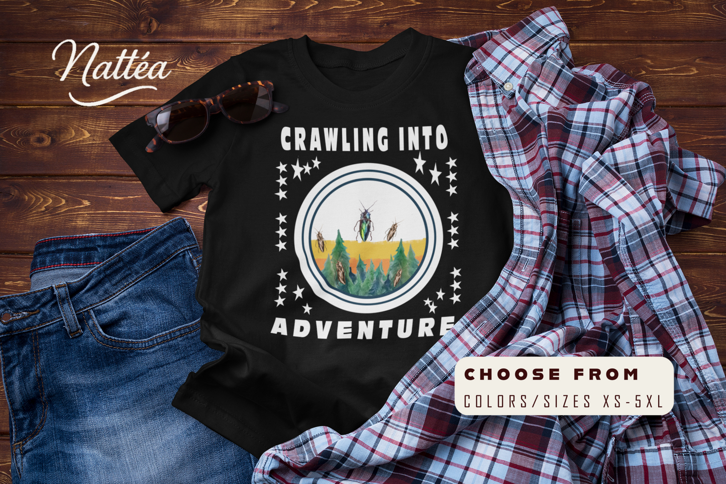 Crawling Into Adventure Tee –  Nature  Lover Explorer T-Shirt