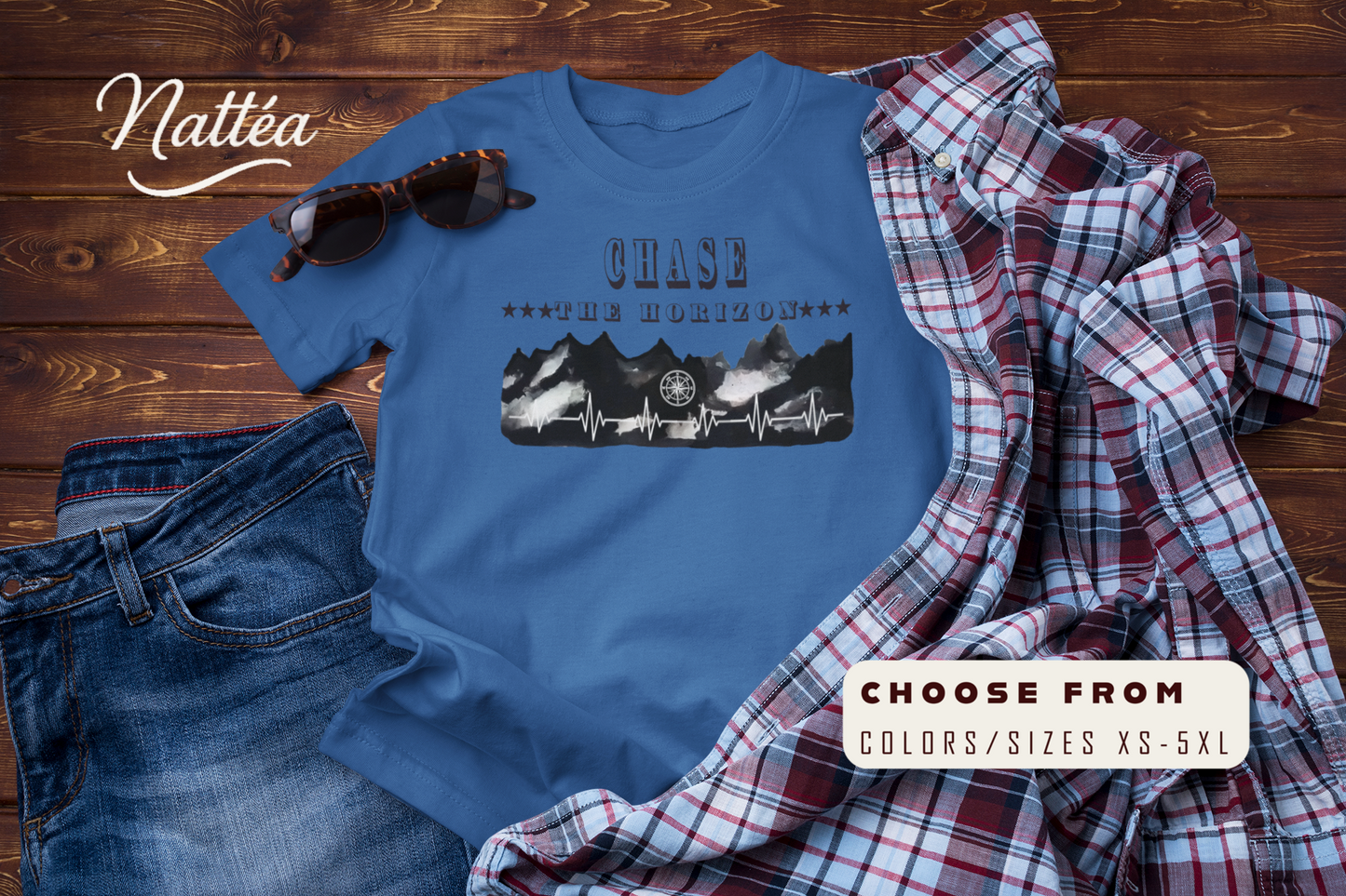 Chase the Horizon T-Shirt –Travel Explorer Tee