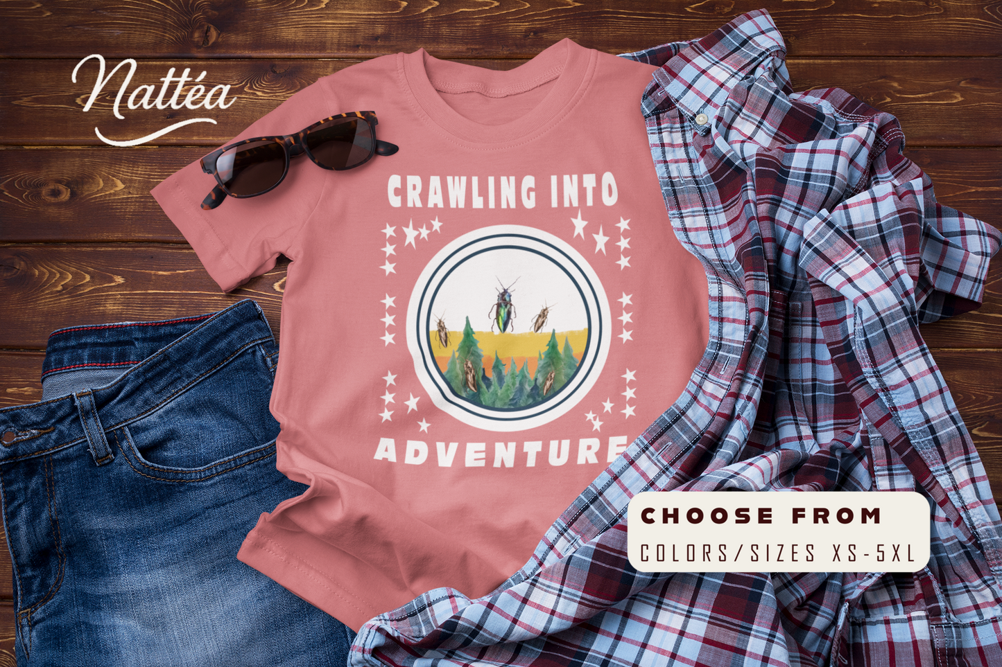 Crawling Into Adventure Tee –  Nature  Lover Explorer T-Shirt