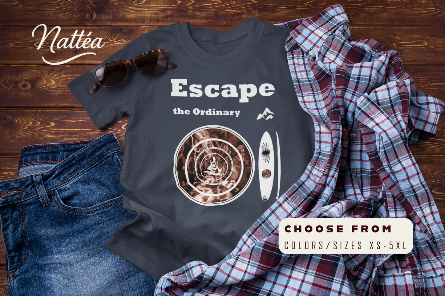 Escape the Ordinary  – Paddle Travel and Adventure Shirt