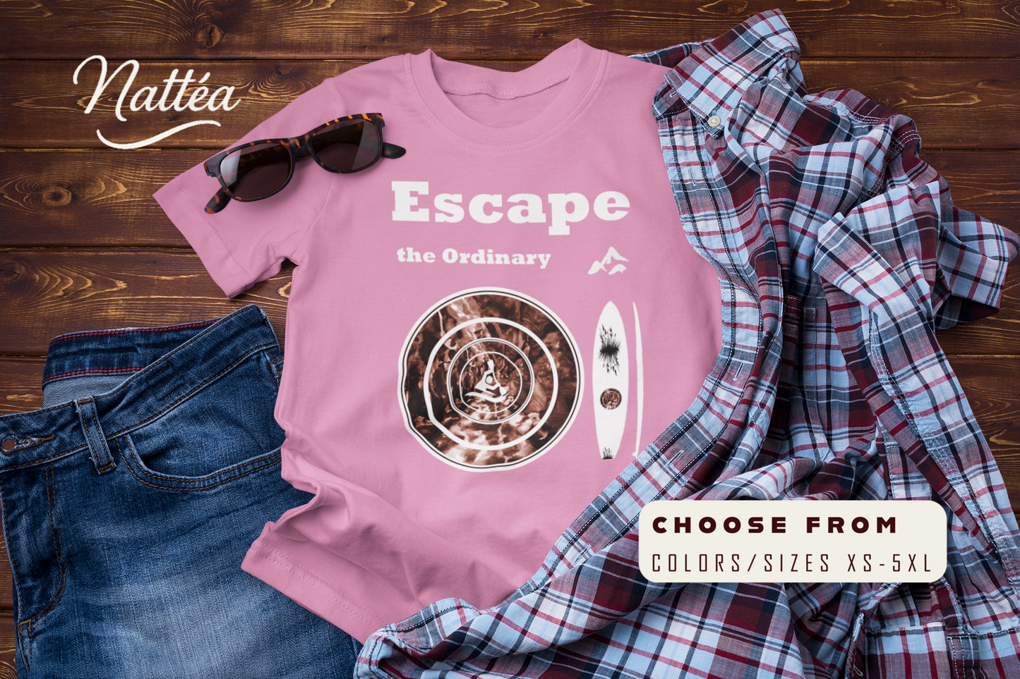 Escape the Ordinary  – Paddle Travel and Adventure Shirt