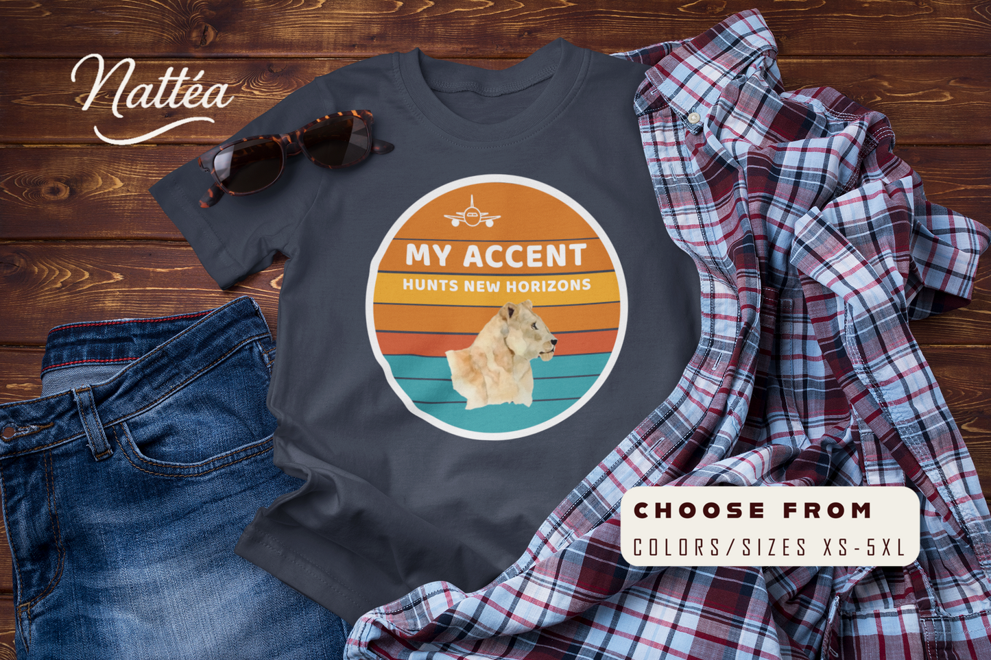 Lioness Adventure T-Shirt – Queen of the Wild Travel & Safari Tee