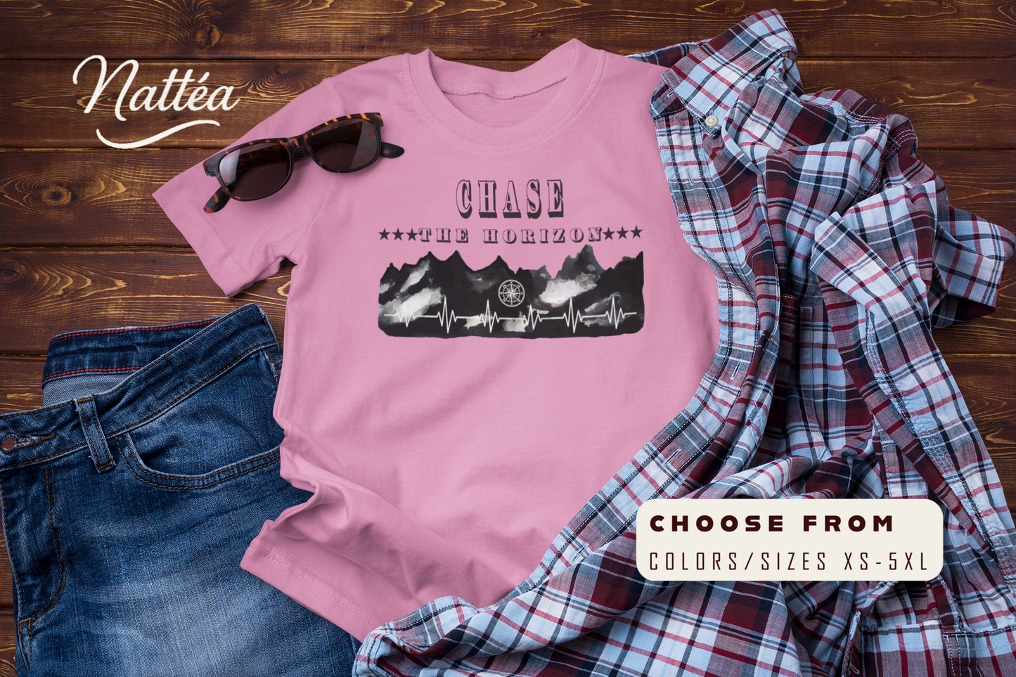 Chase the Horizon T-Shirt –Travel Explorer Tee